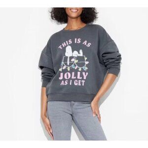 Target Grayson Threads Women's Jolly Snoopy Graphic Sweatshirt Gray Size Various